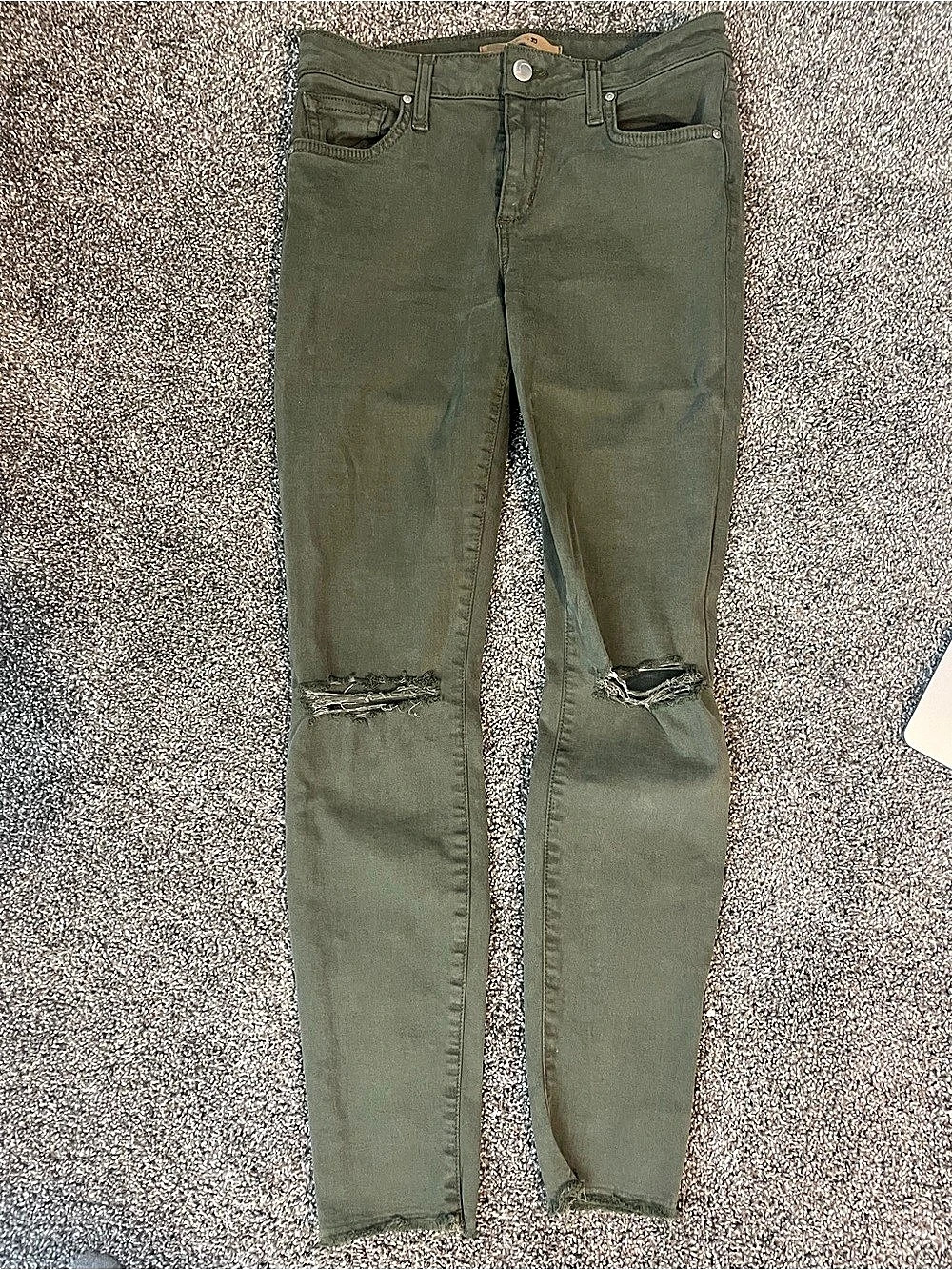 Joe's Jeans Skinny Ankle Skinny Jeans in Green Waist 27